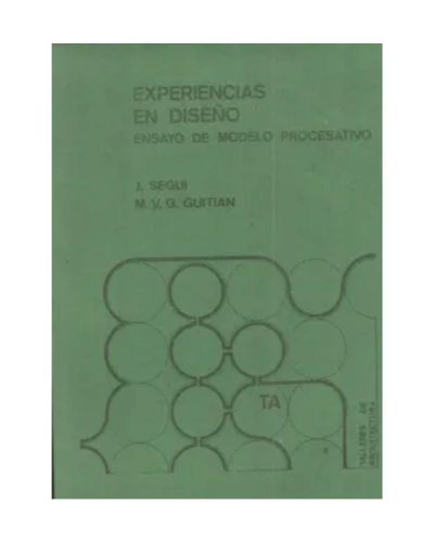 Portada del libro de EXPERIENCIAS EN DISEÑO. ENSAYO DE MODELO PROCESATIVO