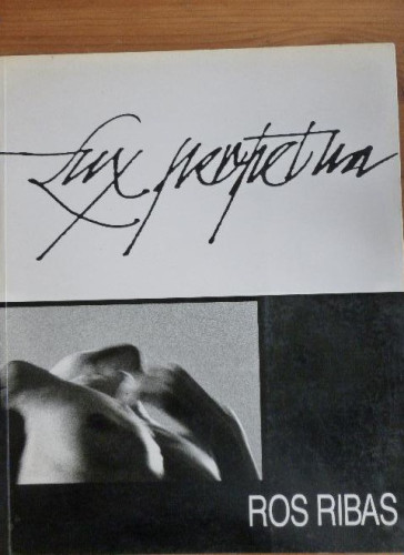 Portada del libro de Lux Perpetua. Ros Ribas