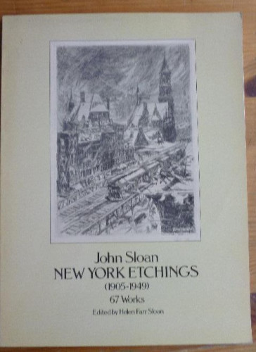 Portada del libro de NEW YORK ETCHINGS.1905-1949 JOHN SLOAN. DOVER. 1978 66 pp