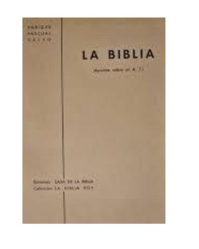 Portada del libro de La Biblia (apuntes sobre el Antigüo Testamento)