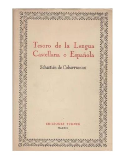 Portada del libro de Tesoro de la Lengua Castellana