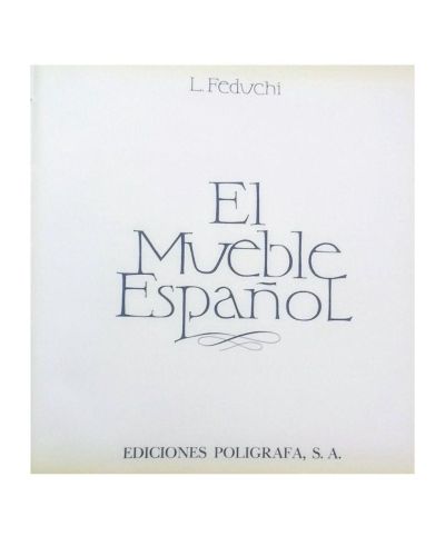 Portada del libro de EL MUEBLE ESPAÑOL