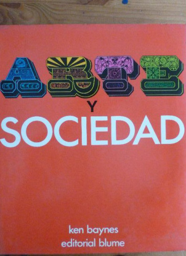 Portada del libro de Arte y sociedad