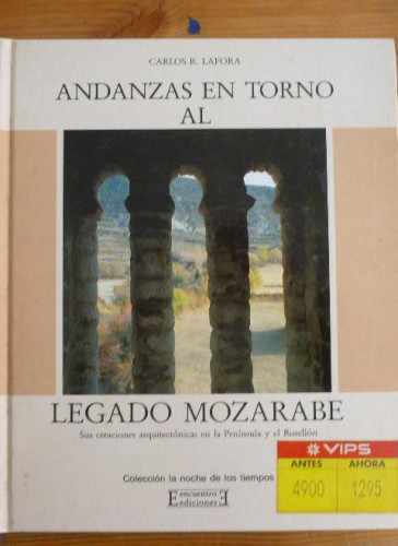 Portada del libro Andanzas en torno al legado mozarabe