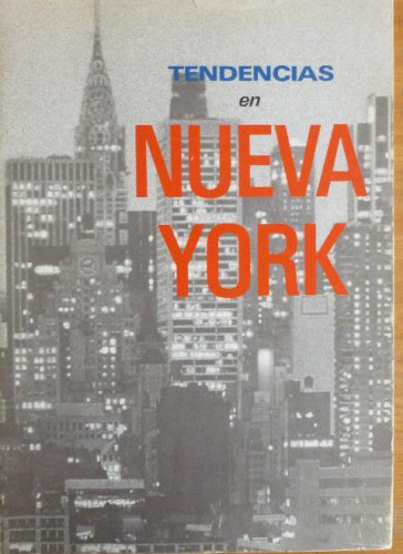 Portada del libro de Tendencias en Nueva York Editorial: Ministerio de Cultura, Madrid (1983)
