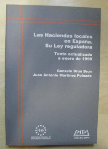 Portada del libro de Las haciendas locales en España. su ley reguladora