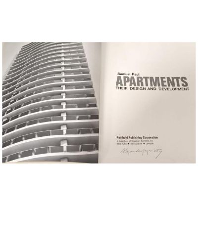 Portada del libro de Apartments: their design and development
