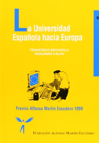 Portada del libro de La universidad española hacia Europa
