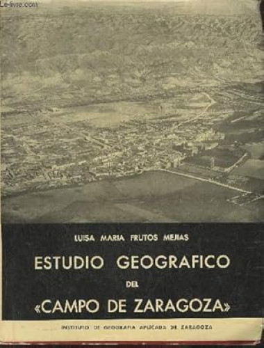 Portada del libro de Estudio geográfico del 