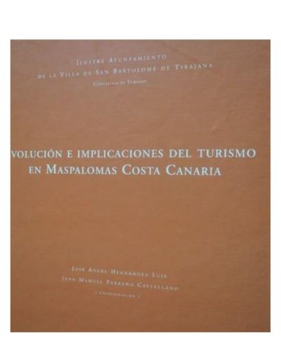 Portada del libro de Evolución e Implicaciones del Turismo Maspalomas Costa Canaria.