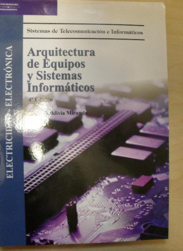 Portada del libro de Arquitectura de equipos y sistemas informáticos (3)