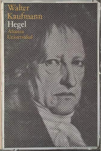 Portada del libro de Hegel, de Walter Kaufmann