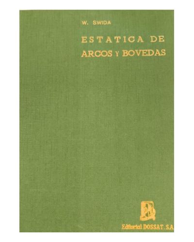Portada del libro de Estática de arcos y bóvedas.