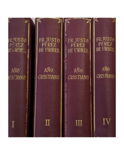 Portada del libro de Libros Año Cristiano. TOMOS I, II, III Y IV