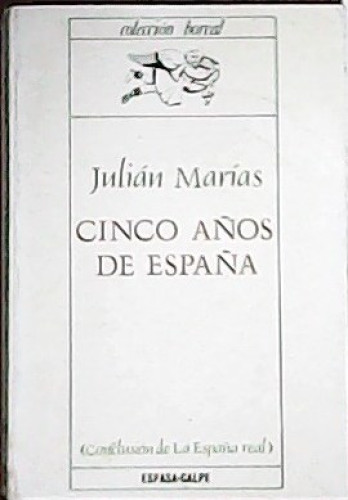 Portada del libro de Cinco años de España