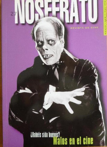 Portada del libro de NOSFERATU. REVISTA DE CINE. ¿HABEIS SIDO BUENOS?. MALOS EN EL CINE. MARZO º998