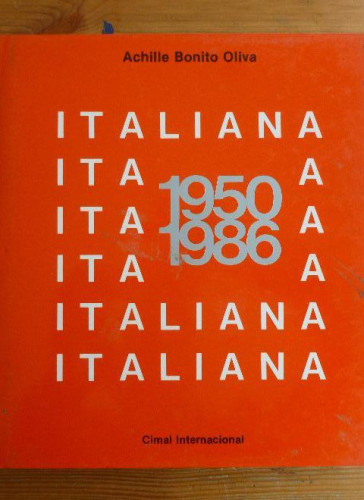 Portada del libro de ITALIANA 1950 - 1986