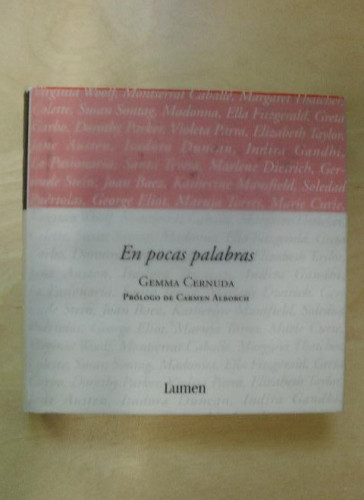 Portada del libro de En Pocas Palabras (Ensayo)