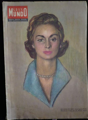 Portada del libro de GRAN MUNDO ILUSTRADO. MARIA IGNACIA PARDO MANUEL VILLENA REVISTA SEMANAL DE ACTUALIDADES. AÑOS 60