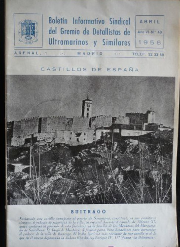 Portada del libro de BOLETIN GREMIO DETALLISTAS DE ULTRAMARINOS. ABRIL 1956 Nº 48 36 PAG.