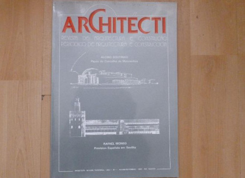 Portada del libro architecti soutinho moneo 1989 80 pp año nº 1 febrero
