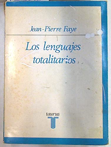 Portada del libro de Los lenguajes totalitarios