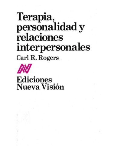 Portada del libro de Terapia, personalidad y relaciones interpersonales