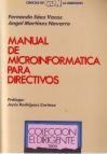 Portada del libro de Manual de microinformática para directivos