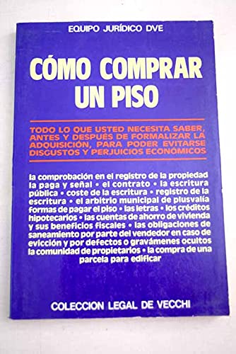 Portada del libro de Cómo comprar un piso