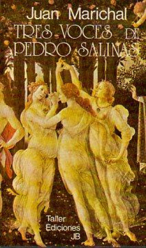 Portada del libro de TRES VOCES DE PEDRO SALINAS