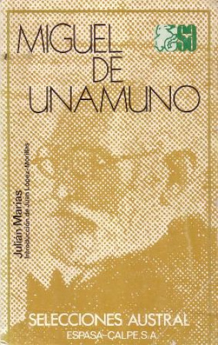 Portada del libro de Miguel de Unamuno