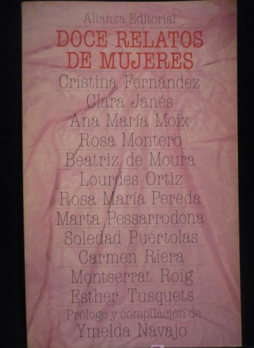 Portada del libro DOCE RELATOS DE MUJERES, ALIANZA EDITORIAL. 1ED, 1982