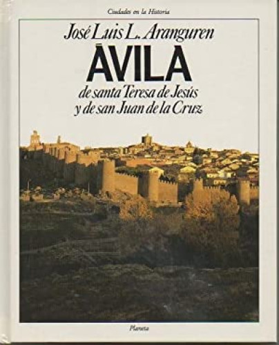 Portada del libro de Avila de Santa Teresa de Jesús y de San Juan de la Cruz