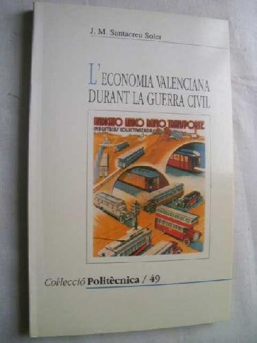 Portada del libro de L'economia valenciana durant la guerra civil