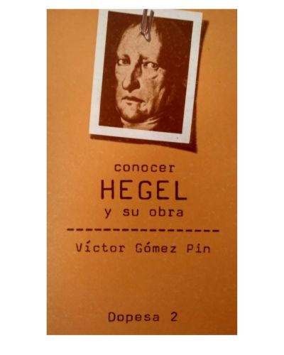Portada del libro de Hegel y su obra