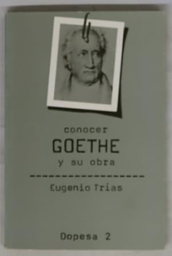 Portada del libro de Goethe y su obra