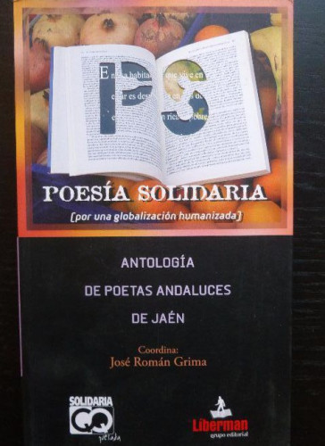 Portada del libro de POESIA SOLIDARIA. ANTOLOGIA DE POETAS ANDALUCES DE JAEN.