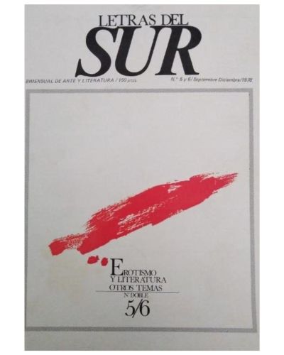 Portada del libro de Letras del Sur. bimensual de arte y literatura. núm.5-6, sep dic, 1978. Erotismo y literatura.