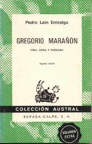 Portada del libro de Gregorio Marañón