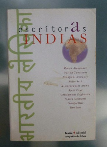 Portada del libro de Diez escritoras indias Elena Villalon (trad.) Editorial: Icaria. (1991) 169pp
