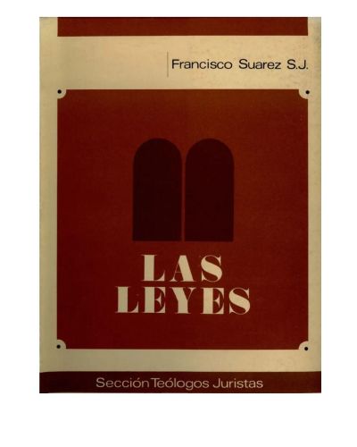 Portada del libro de Tratado de las leyes y de Dios Legislador VI