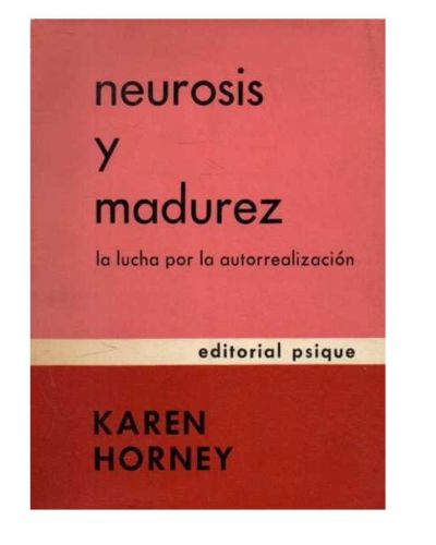 Portada del libro de NEUROSIS Y MADUREZ.