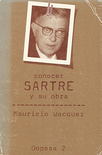 Portada del libro de Sartre y su obra