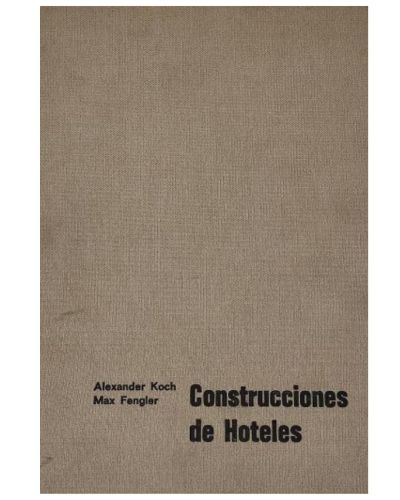 Portada del libro de Construcciones de hoteles 