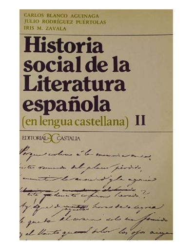 Portada del libro de HISTORIA SOCIAL DE LA LITERATUR ESPAÑOLA II