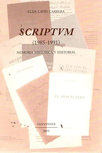 Portada del libro de Scriptvm (1985-1991)