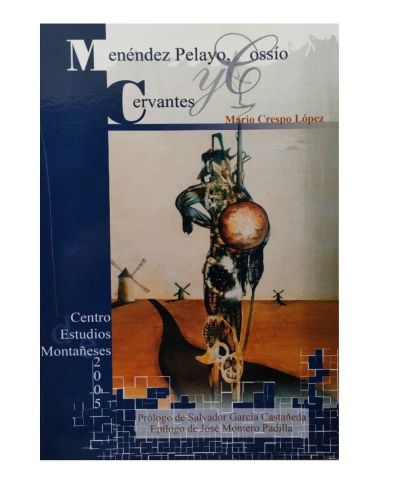 Portada del libro de Menéndez Pelayo, Cossío y Cervantes