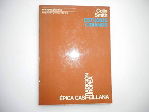 Portada del libro de Estudios cidianos