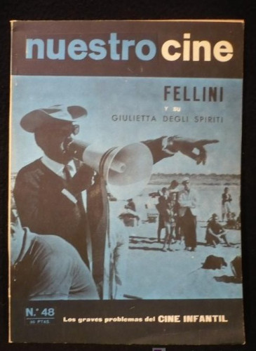 Portada del libro de NUESTRO CINE. FELLINI Y SU GUILIETTA DEGLIS SPIRITI. Nº481966