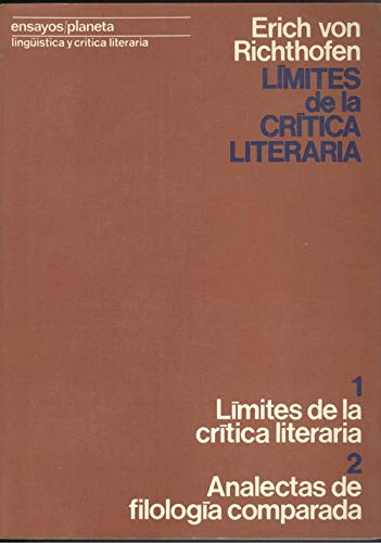 Portada del libro de Limites de la criítica literaria
